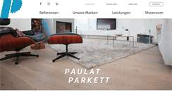 Desktop Screenshot of paulat-parkett.de