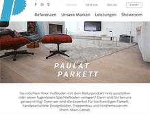 Tablet Screenshot of paulat-parkett.de